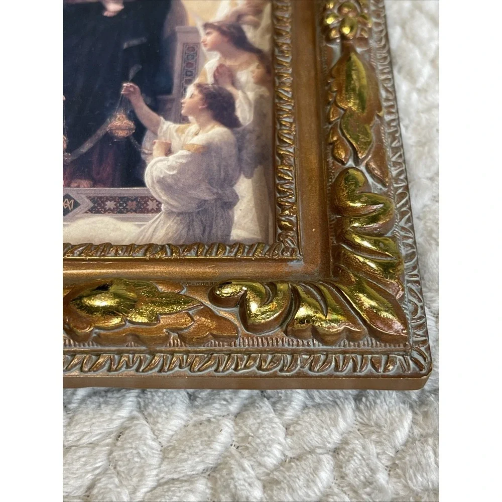 NUNS CONVENT FRAMED REGINA ANGELORUM QUEEN OF THE ANGELS 9 1/4" x  7 1/2" - Picture 7 of 11